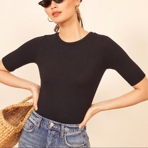 Reformation Janine Top, Fern, Size Small